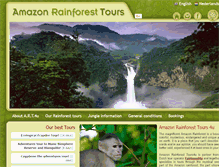 Tablet Screenshot of amazon-rainforest-tours.org